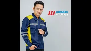 Wearpack Kerja Keren Warna Biru Navy Kombinasi Kuning