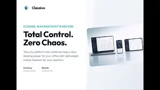 Classive School Manager Desktop Demo in Marathi