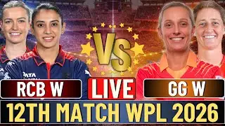 🔴Live Last 5 Overs RCB W vs GG W LIVE