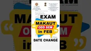 😱MAKAUT 2025 ODD SEM Exam in February? Date Changed #makaut #makaut_new_notice #makautsemester