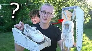 Laver Trampolin Sko til Sp&oslash;rg Casper (L&oslash;ser YouTubers Problemer)