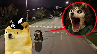 If you see the lady with the LONG MOUTH in the street, ask for help and RUN! - Threads with Cheems