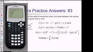 Integration With Respect to the Y-Axis: Problem Set #4