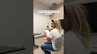 when the teacher&rsquo;s pet marks your math test 🤣🤣 #shorts #comedy #relatable #school
