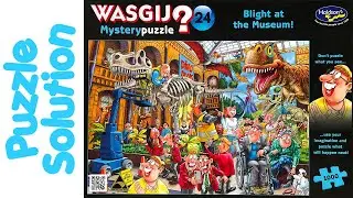 Wasgij Jigsaw Puzzle Solution - Mystery 24 Blight at the Museum!