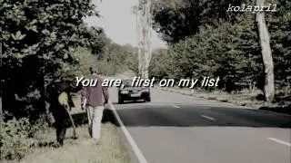 Athlete // Yesterday Threw Everything at Me ( with Lyrics )