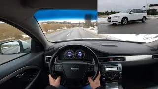 2008 Volvo V70 III 2.0 D 136 Hp POV Test Drive @DRIVEWAVE1