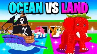 Ocean vs Land Race In Steal A Brainrot!