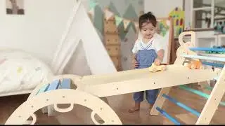 9 In 1 Foldable Indoor Baby Climbing Jungle Gym