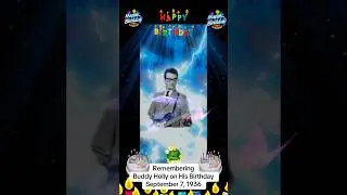 Buddy Holly on his Birthday #music #musician #beatles #singer #crickets #band #rip #bday #shorts