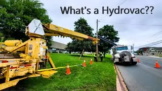 Using a Hydrovac to set poles/anchor