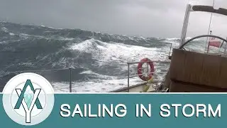 Sailing in storm - North Atlantic - @ArcticYachts