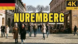 🇩🇪 4K Walk in Nuremberg, Germany | A Beautiful City in Bavaria