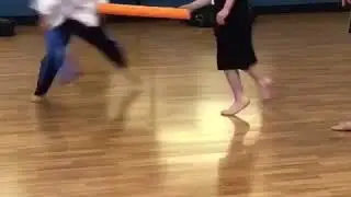 Stick fighting 7 year old