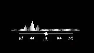 01:28 Second Audio Visualizer Black Screen video Music  Player Icon background Free copyright