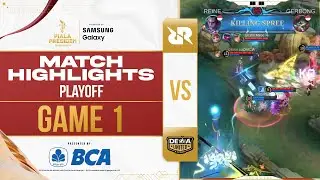 (MLBB WOMEN) MATCH HIGHLIGHT -  RRQ MIKA VS DEWA UNITED EVE -  GAME 1 - PLAYOFFS