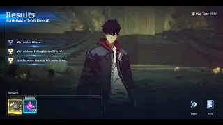 F2P FLOOR 40 BATTLEFIELD OF TRIALS || Solo Leveling Arise