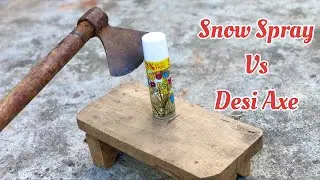 Snow Spray Vs Desi Axe Experiment || Experiment Video