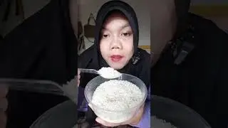 DYMA |ASMR RAW RICE EATING |Makan Beras Mentah| asmrrawriceeating| asmrsounds | Basmatirice #shorts