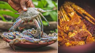CRAB ROAST | Mangalore Style | ಏಡಿ ರೋಸ್ಟ್ | Clay-pot cooking | Outdoor cooking | Uchil's kitchen