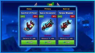 New Trader's Van 🥱 (Space devastator, snow blaster, gauntlet of weakness) - Pixel Gun 3D