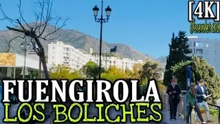 FUENGIROLA, LOS BOLICHES TOWN, WALK TOUR IN DECEMBER 2020 - Malaga, Costa Del Sol, Spain [4K]