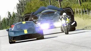 Suzuki TL1000R vs Aston Martin Valhalla vs Batmobile vs  Lamborghini Temer&aacute;rio at Old SPA