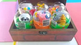 LEARN ANIMALS WITH SURPRISE EGGS | WIND UP TOYS