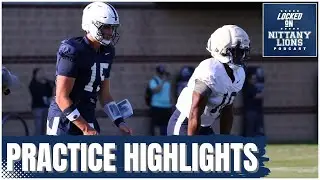 Drew Allar, Wide Receivers Continue to Build Chemistry &mdash; Penn State Football Practice Highlights