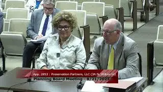 Montclair Planning Board Meeting - August 21, 2023