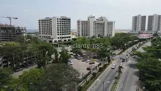 Drone footage of Eko Hotel & Suites, Victoria Island, Lagos, Nigeria
