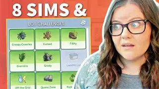 8 Sims + ALL LOT CHALLENGES is NOT a good idea *oops* 🔥🤪