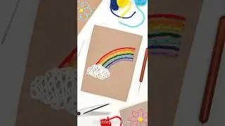 Spring Sewing Cards for Kids 🌈 🌼 ☁️