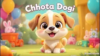 Chhota Dogi | Cute Dog Rhyme for Kids | RhymeCraft Kids #ChhotaDogi #KidsRhymesHindi #RhymeCraftKids