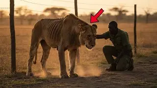 Starving Lion Approaches Park Camp &mdash; What Happens