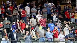 No more fake crowd noise as fans return to the MLB for first time since March