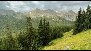 Colorado Hike at Indian Peaks Wilderness Fourth of July trail