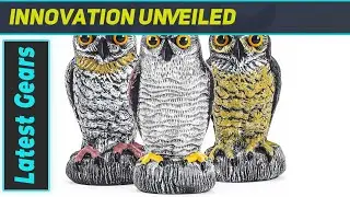 Scare Birds Effectively with Fake Owl Decoys - Best Bird Deterrent for Your Garden!