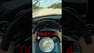 Mercedes-Benz C43 AMG Stage 1 S205 420 PS 200-250 kmh Acceleration Test
