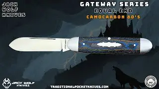 Jack Wolf Knives: Equal End - CamoCarbon 80's