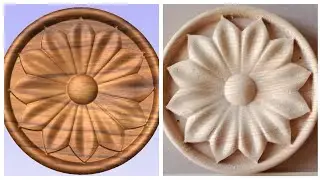3d round design GQ CNC #cncwoodworking #cnc #cncrouter #arabic #3dcarving #viralvideo