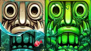 Temple Run 2 Reversed Gameplay - EARTH DAY VS PIRATE COVE