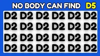 Only 1% Can Find D5 | Spot The Hidden Letter Puzzle Challenge | Quizzy Salt