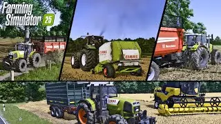 FS25 Straw Bale making Silage Harvesting | Claas and Deutz | Reshade Gameplay.