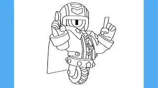 HOW TO DRAW STU FROM BRAWL STARS