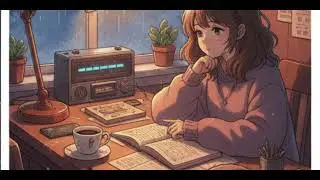 Ink and Moonlight Study Lo-fi music Cozy library