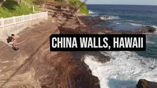 China Walls Hawaii Drone Shots Big Waves