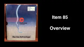Item 85: The Tax Advantage Atari 1983 Floppy Disk Version