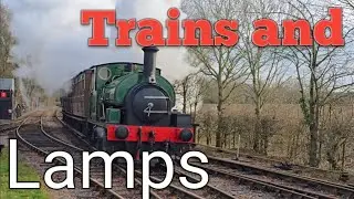 Steam Trains and Lamp show at mid Suffolk railway museum.