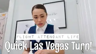ONE DAY LAS VEGAS TURN | Flight Attendant Life